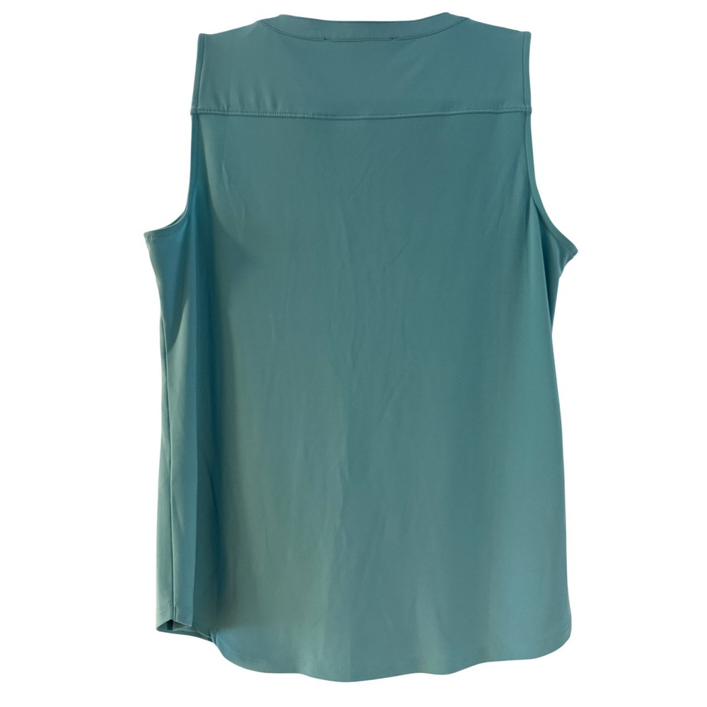 White House‎ Black Market Teal Lace Up Sleeveless Tank Top Women's M - Picture 4 of 4